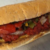 Sausage And Peppers · Sausage link, bell peppers and onions with marinara sauce