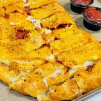 Nancy'S Stromboli · Half-moon shape, cheese, olive oil, oregano, parmesan. Choose your toppings to put inside th...