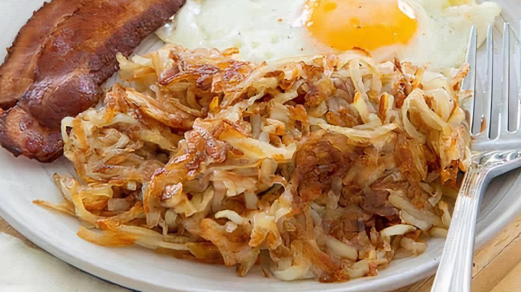 Eggs Hash Browns & Toast - 4 Eggs · Served With Toast & Hash Browns