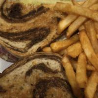 Sandwiches - Patty Melt(Hamburger,American Cheese, Onions)On Rye · 