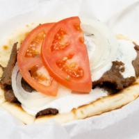 Gyros Sandwich · It’s an excellent choice! Add extra Gyros meat and side of Gyros sauce for an additional cha...