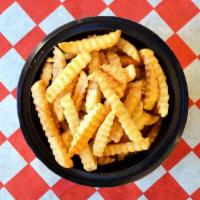 Crinkle-Cut Fries Large Size · Our fried to perfection crinkle-cut fries