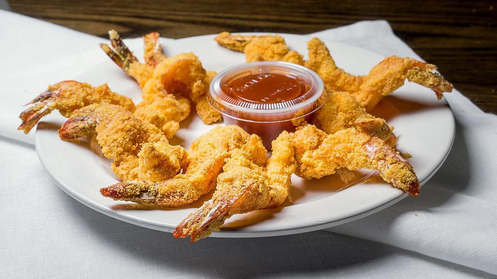 Jumbo Shrimp Basket (6) · Come with regular fries or cajun fries.