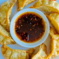 Ha Cao Chay Chien (8Pc) · Vegetable Potstickers. Served with sweet soy sauce