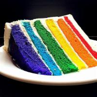 Rainbow Cake Slice · 