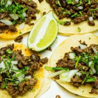 Street Tacos · Pastor, chorizo, asada, pollo or carnitas.