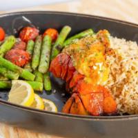 Designer #1 - Lobster Tail With Grilled Asparagus
& Citrus Rice · 