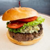 Bleu Cheese Burger · Our fresh burger topped with a heap of crumbled Bleu cheese.

Consuming raw or undercooked m...