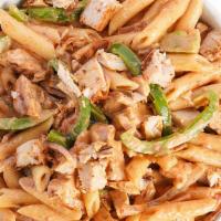 Chicken Palomino Pasta Bowl · Perfectly cooked penne pasta with grilled white meat chicken, grilled sweet pepper and onion...