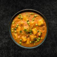 Soulful Peas & Potatoes (Vegan) · Peas and potatoes, simmered to perfection in an onion, tomato, and Indian whole spice curry.