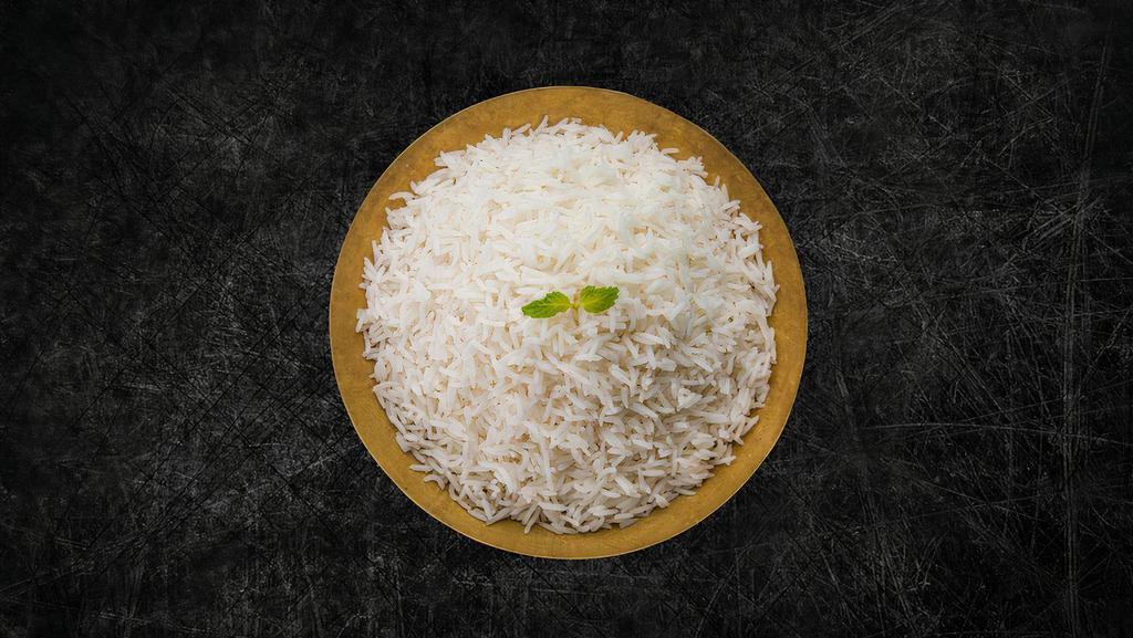 Basmati Rice (Vegan) · Our long grain aromatic basmati rice, steamed to perfection.