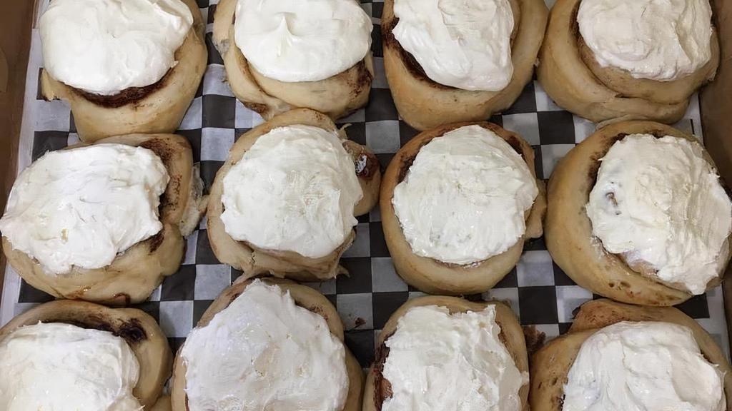 Old Skool Rolls By The Dozen* - Full Dozen · half dozen or full dozen of our classic old skool rolls. (vanilla frosting) does not include toppings
