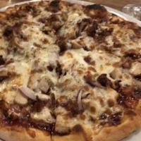 Bbq · Le Bianche. Made without tomato sauce with EVOO. Grilled Chicken | BBQ Sauce | Red Onion | C...