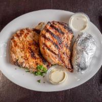 Pork Chops (12 Oz.) · Two center-cut chops seasoned and char-grilled just right.