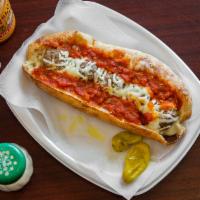 Meatball Sub · Juicy meatballs bathed in marinara sauce topped with fresh Mozzarella cheese and baked in th...