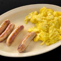 Diced & Scrambled · *Two Scrambled Eggs with Diced Ham, Bacon or Sausage, American Fries & Toast.
