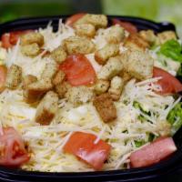 Caesar Salad · Served with Romaine lettuce &  parmesan cheese. Croutons & Caesar Dressing on the side