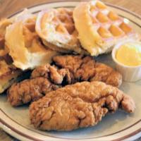 Chicken & Waffles · Consuming raw or undercooked meats, poultry, seafood or eggs may pose an increased risk of f...