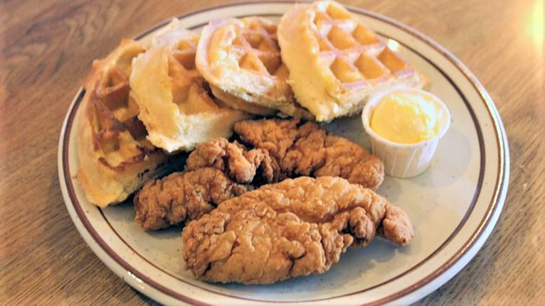 Chicken & Waffles · Consuming raw or undercooked meats, poultry, seafood or eggs may pose an increased risk of food borne illness.