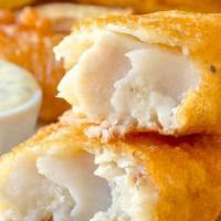 Fish N' Chips · Two cod fillets fried to perfection with our house-made old bay beer batter & tartar sauce. ...