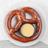 Bavarian Soft Pretzels · Baked pretzel, nacho cheese.