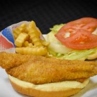 Catfish Sandwich · includes fries