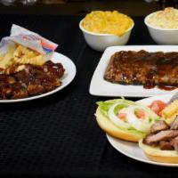 Whole Slab -  /St. Louis · includes fries, bread and coleslaw
Additional sides and menu items can be ordered separately.