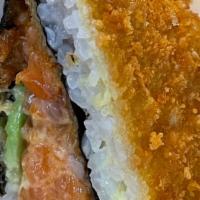 Sushi Panini · Panko crusted rice patties, avocado and a choice of spicy tuna, spicy salmon or spicy crab, ...