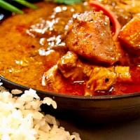 Masaman Curry · New authentic Thai masaman curry with thick coconut milk, roasted peanut, green pea, yellow ...