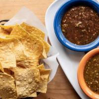 Chips & Salsa · Two house made salsas prepared daily (VE)