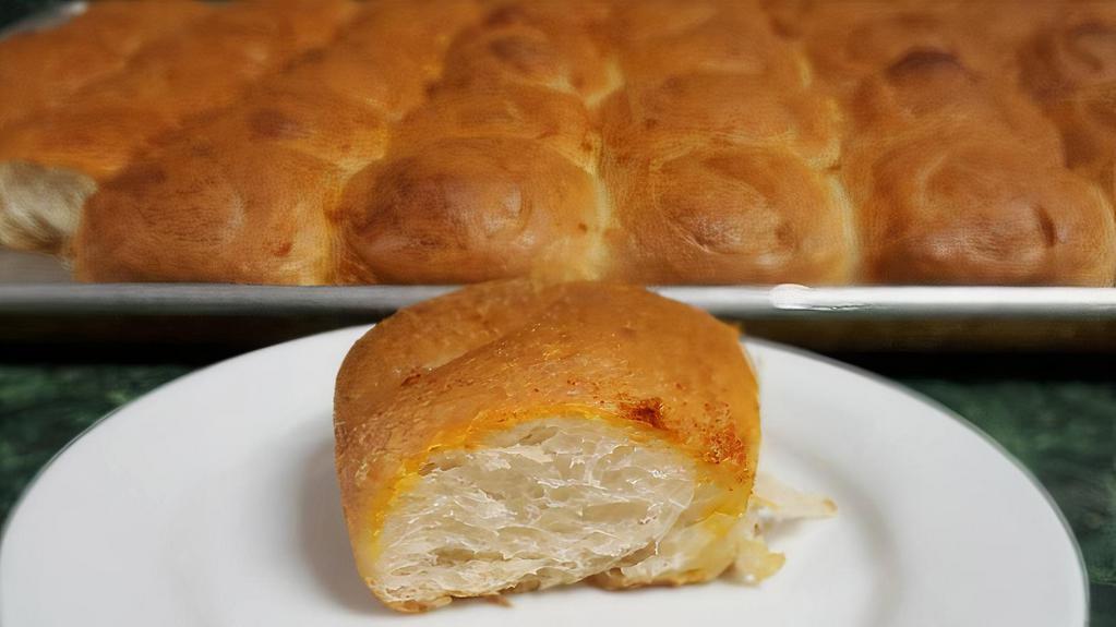 Garlic Roll (1) · One of our fresh, made from scratch daily garlic yeast rolls.