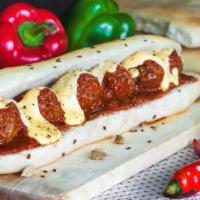 Meatball & Cheese Sandwich · Delicious sub sandwich made with meatballs and topped with melted cheese.