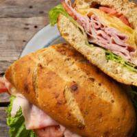 Ham & Cheese Sandwich · Delicious sub sandwich made with Ham and topped with melted cheese.