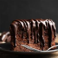 Chocolate Fudge Cake · Deeply rich chocolate cake.