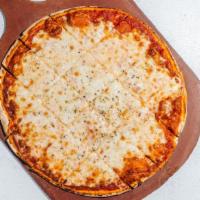Cheese Pizza By Flo & Santos · By Flo & Santos. 12 inch Medium Pizza. Serves 1-2. Vegetarian. Contains gluten, and dairy. W...
