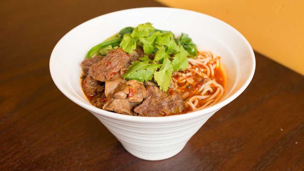 Beef Brisket Noodle Szechuan Style · Hot and spicy. Fried noodle dish.