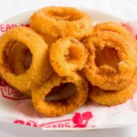 Original Onion Rings · served with zesty sauce.