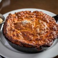 Iron Skillet Cornbread · served with maple butter