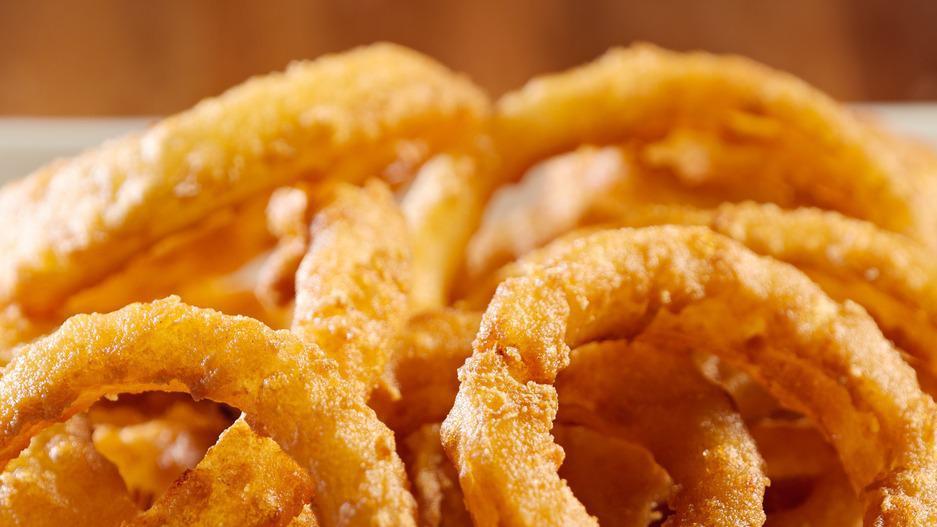 Onion Rings · Golden onion rings fried to perfection