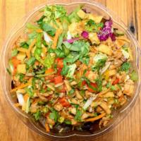 Chinese Chicken (Large) · spring mix, romaine lettuce, napa cabbage, teriyaki chicken, green onion, red pepper, carrot...