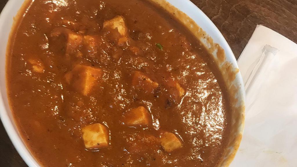 Paneer Chettinad · Spicy. Paneer cooked in onion gravy in south Indian Chettinad style.