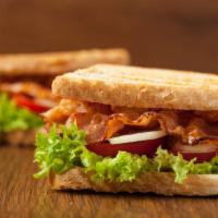 Blt Sandwich · Mouthwatering House special sandwich prepared with Hardwood smoked bacon, lettuce, tomato an...