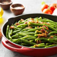 Szechuan Green Beans · Special Green Beans, pan fried in a ginger, honey, garlic, soy, chili sauce, topped with ses...