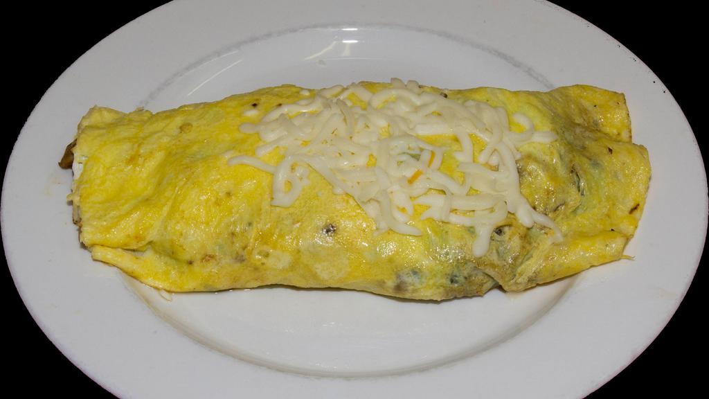 85Th Street Omelet · Keys oven roasted turkey, broccoli, onions, hashbrowns and swiss cheese.
