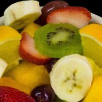 Fresh Fruit · (Fruit may not be identical to image, but usually we have strawberry, blueberry, banana, can...