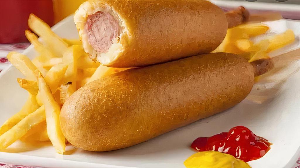 Combo # 2  · Fried corndogs with french fries