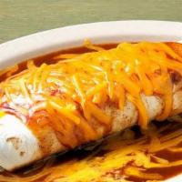 Smothered Burrito · Your choice of burrito combinations covered with Talita's red enchilada sauce and melted che...