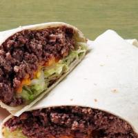 Burrito · Your favorite combination rolled with shredded lettuce, feathered cheddar cheese, diced onio...