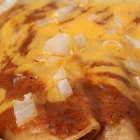 Enchilada Platter · Your choice of seasoned ground beef , shredded chicken breast or cheddar cheese rolled in a ...