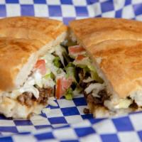 Torta Dinner · Torta includes onion, cilantro, sour cream, mayo, lettuce, tomatoes & cheese
Your choice of ...